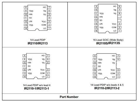 IR2110 Datasheet PDF Specifications Infineon FindIC