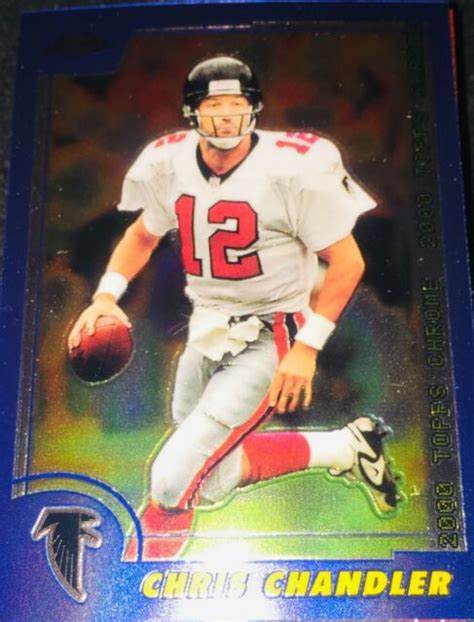 Chris Chandler Qb Atlanta Falcons 102 2000 Topps Chrome Football Card