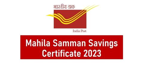 Application Form For Mahila Samman Savings Certificate Form Mssc