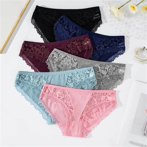 High Quality Ladies Underwear Sexy Lace Floral Underpants Flowers Lady Panties M Xl Cotton Women