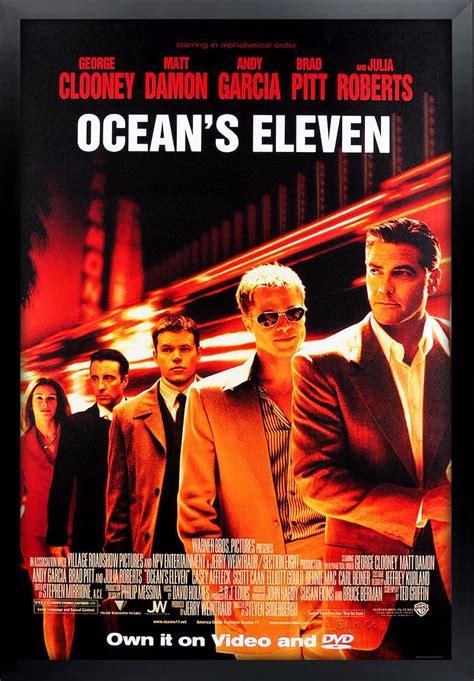 Ocean's Eleven Movie Poster Framed and Ready to Hang. - Etsy