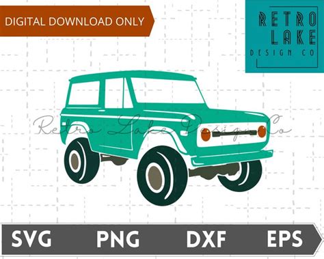 Vintage Car SVG Retro Svg Bronco Svg Truck Svg Summer Svg