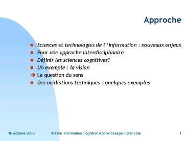 Ppt Approche Powerpoint Presentation Free To View Id C B Ntvjo