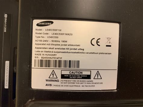 Samsung Tv Le40c530f1w Kaufen Auf Ricardo