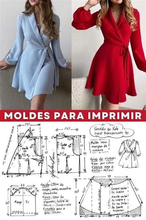 Melhores Modelos De Moldes Para Você Fazer E Arrasar Roupas Moldes