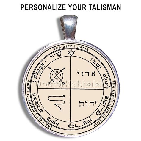 Kabbalah Amulet For Protection Against Enemies On Parchment Amulet