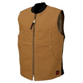 Tough Duck WV06 Duck Sherpa Lined Vest Brown Full Source