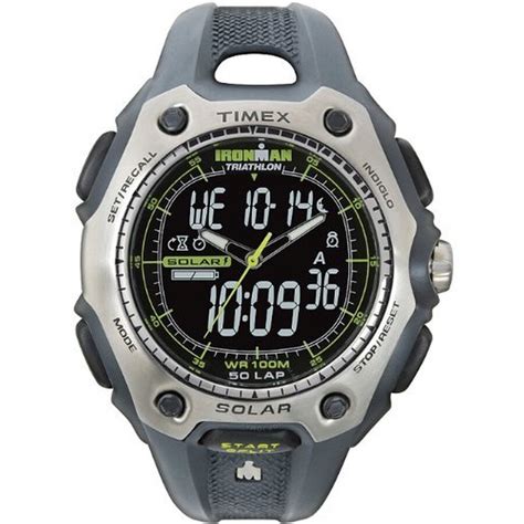 Timex Ironman Triathlon Solar Dual Tech Watch T5G701 0753048172146