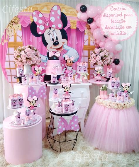 Festa Minnie Rosa Ideias de Decoração Dicas e Vídeos de Passo a Passo