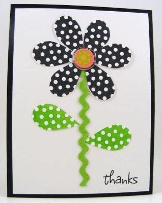 Rickrack Cards Flower And Rick Rack Card Flower Cards Cards