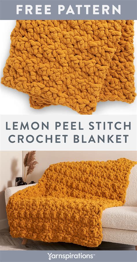 Lemon Peel Stitch Crochet Blanket Learn The With This Complete Photo