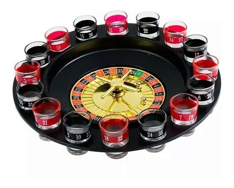 Jogo Cassino Roleta Drink Destilado Tequila Shot C 16 Copos