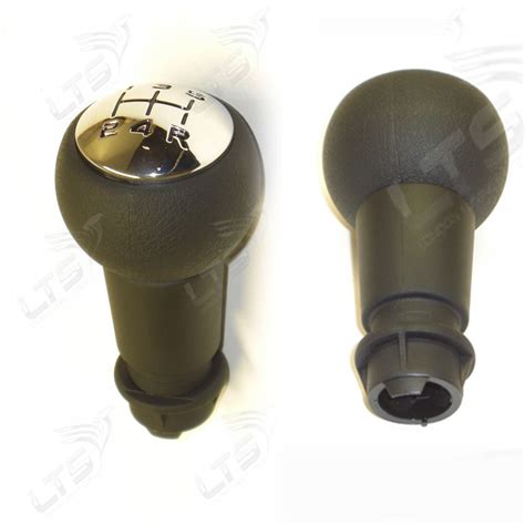 Peugeot Citroen Speed Gear Shift Stick Knob Black Chrome Ebay