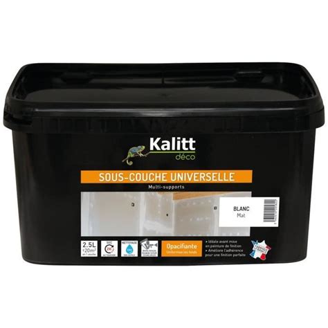 Kalitt Deco Peinture Sous Couche Universelle Mat L Blanc