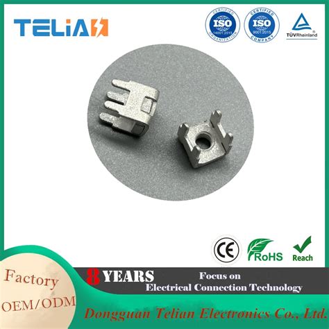 Pcb Tab Screw Terminal M4 Brass Tin Plated Pcb Welding Terminal Plated