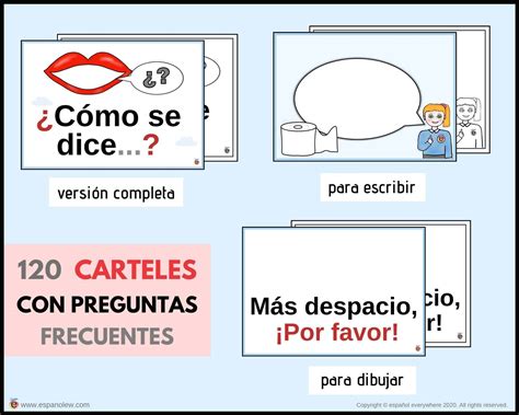 Preguntas y Frases Útiles para la Clase de Español. Actividades para la