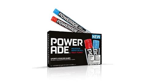 Powerade Sports Freezer Bars 15 Oz Refreshing Ice Pops With