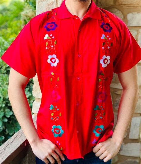 Mens Guayabera Mexican Wedding Shirt Mexican Shirt Etsy Handmade