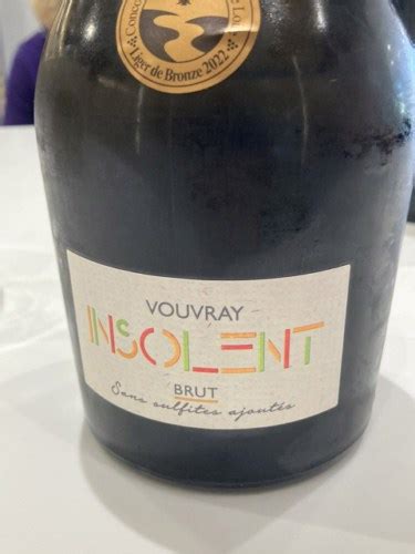 Cave Des Producteurs De Vouvray Insolent Brut Vivino