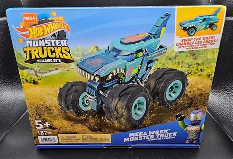 Mega Hot Wheels Mega Wrex Monster Truck Building Set 187 Pcs New Ebay