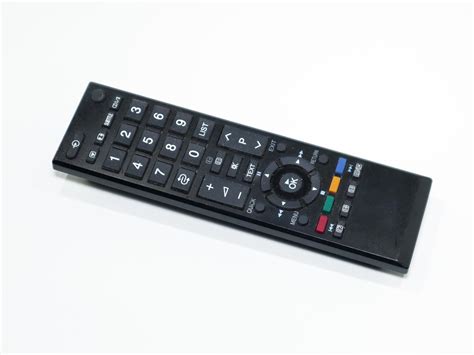 digital tv remote control  white background  stock photo