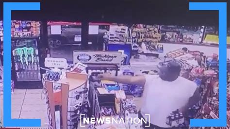 Beer Holding Customer Stops Gas Station Robbery The Hill Youtube