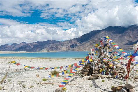 Pangong Lake View From Between Kakstet And Chushul In Ladakh Jammu And