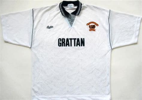 Bradford City Visitante Camiseta de Fútbol 1990 1991 Sponsored by