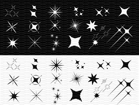 Star Svg Bundle Sparkling Stars Svg Gráfico Por Pkl09art · Creative