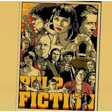 Poster Pulp Fiction Filme Cl Ssico Antigo Decora O Cartaz Parede