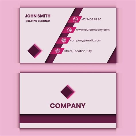 Visiting card design template