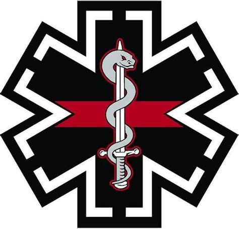 Magnet Red Tactical Star Of Life Emt Ems Paramedic Emergency Response