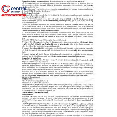 [CHÍNH HÃNG] Thuốc Lipvar 10 giúp giảm cholesterol trong máu