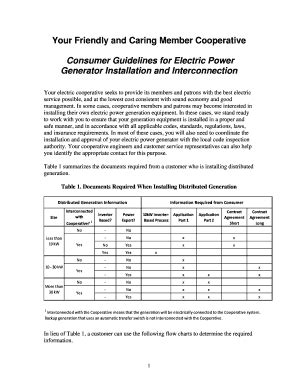 Fillable Online Consumer Guidelines For Interconnection Doc