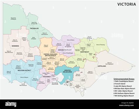 Map Of Victoria Regions