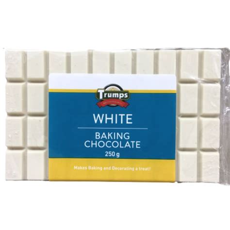 Trumps White Baking Chocolate 250g Sk6001557001452