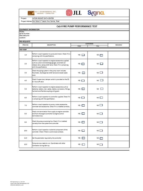 Fire Pump Performance Test Pdf