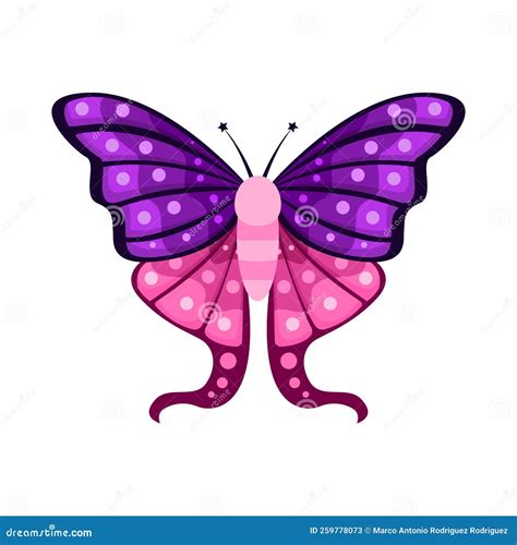 Isolated Purple Butterfly Vector Illustration Stock Vector Illustration Of Color Cartoon