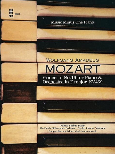 Mozart Piano Concerto No 19 K 459 Book 2CD Softcover Reverb