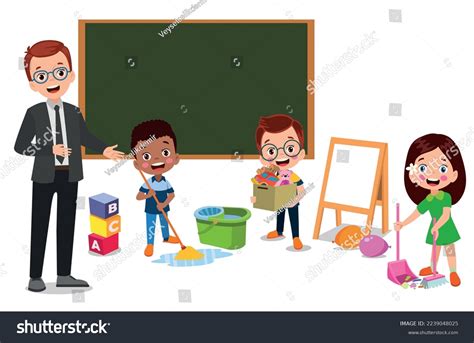 Cleaning Classroom Images Stock Photos Vectors Shutterstock