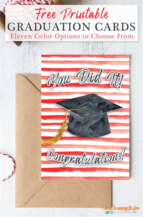 11 Free Printable Graduation Cards