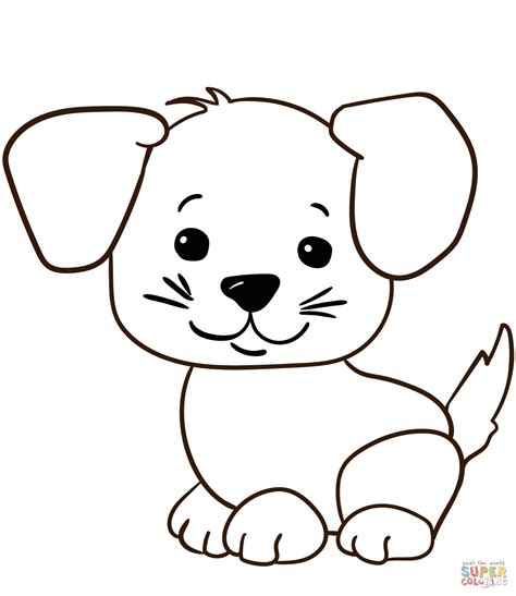 Dibujos De Cachorros Lindos Y Faciles Dibujos Para Colorear Sexiz Pix