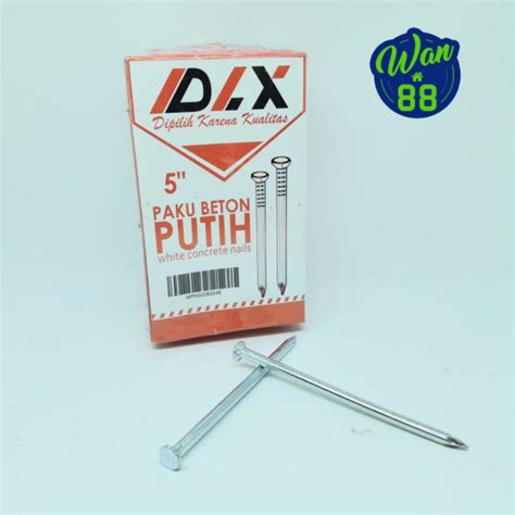 Jual Paku Beton Putih DLX 5 Inch Shopee Indonesia