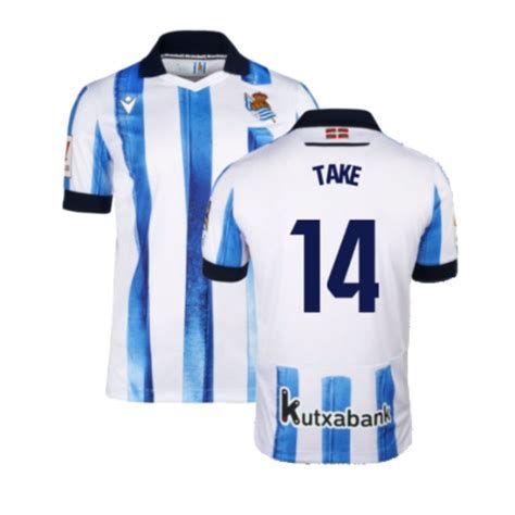 Takefusa Kubo Real Sociedad 23 24 Home Jersey By Macron