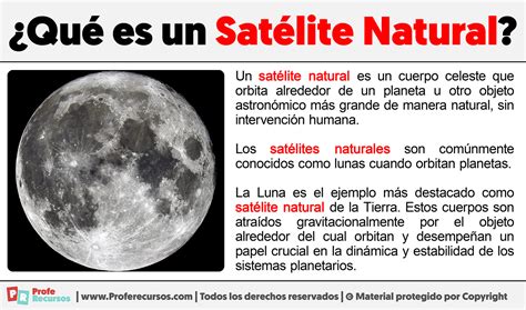 O Que É Satélite Natural - Qué es un Satélite Natural | Ejemplos