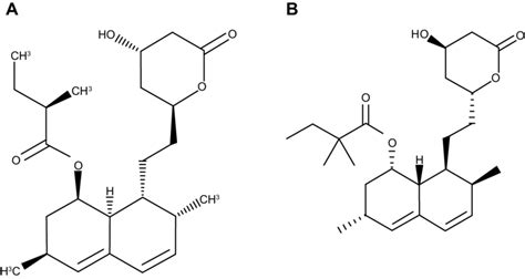 The Structure Of Lovastatin A And Simvastatin B Download