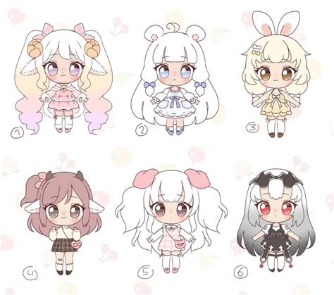 Chibi Adopts Closed By Faenii On Deviantart Cute Drawings Chibi