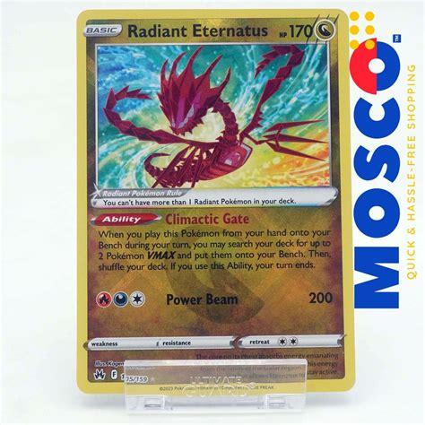 Radiant Eternatus 105 159 Radiant Rare Crown Zenith Pokemon TCG