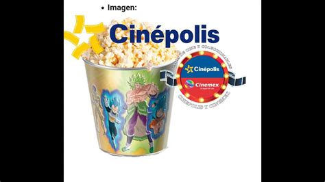 Dragon Ball Super Broly Palomera Y Vasos Precios Cinepolis Youtube