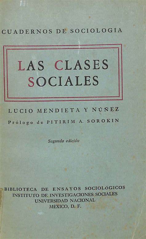 Repositorio Del Iis Unam Las Clases Sociales